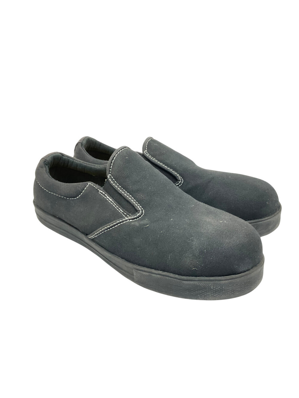 Dakota Women's 1008 Lightweight ATSP Canvas Slip-On Work Shoes Black Size 9M